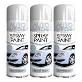 3X Auto Extreme Paint Silver Spray Paint 250ml Spray Paint